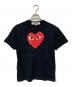 PLAY COMME des GARCONS（プレイ コムデギャルソン）の古着「ハートプリントTシャツ」｜ブラック