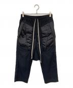 RICK OWENSリックオウエンス）の古着「DRAWSTRING CROPPED」｜ブラック