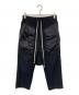 RICK OWENS（リックオウエンス）の古着「DRAWSTRING CROPPED」｜ブラック