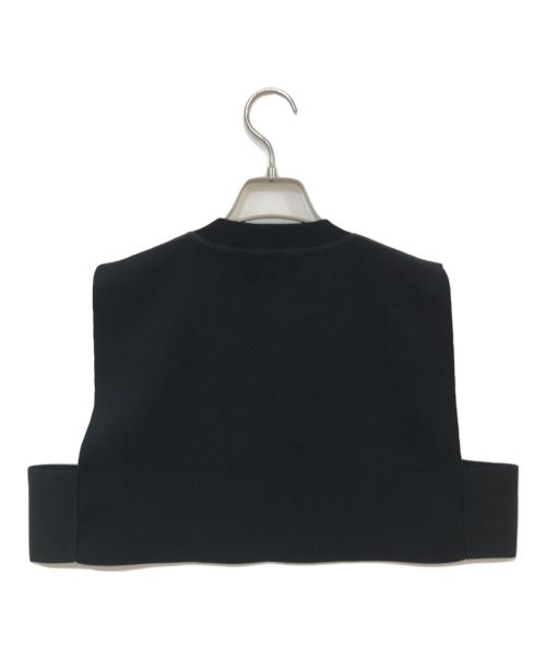 HYKE（ハイク）HYKE (ハイク) S/C/P CROPPED TOP SWEATER ブラック サイズ:記載なしの古着・服飾アイテム