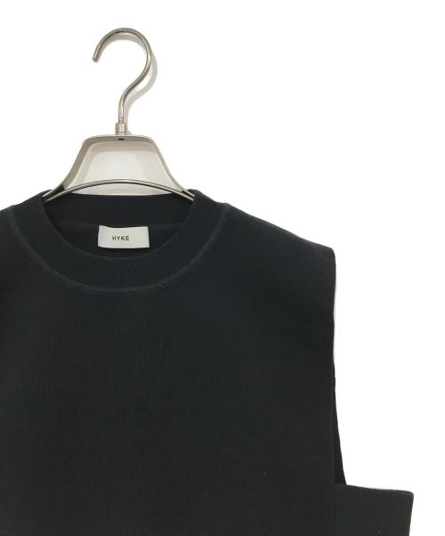 HYKE（ハイク）HYKE (ハイク) S/C/P CROPPED TOP SWEATER ブラック サイズ:記載なしの古着・服飾アイテム