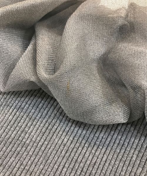 CELFORD（セルフォード）CELFORD (セルフォード) ケープデザインニットワンピース グレー サイズ:38の古着・服飾アイテム