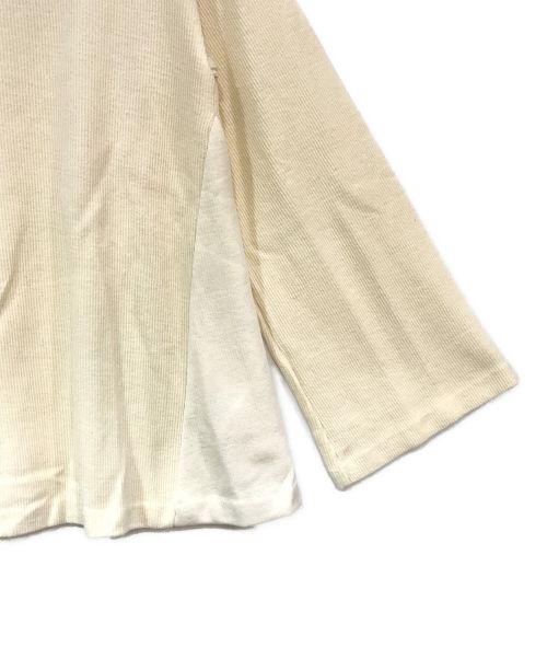 COLUMN（コラム）COLUMN (コラム) リブカットソー アイボリー サイズ:Fの古着・服飾アイテム