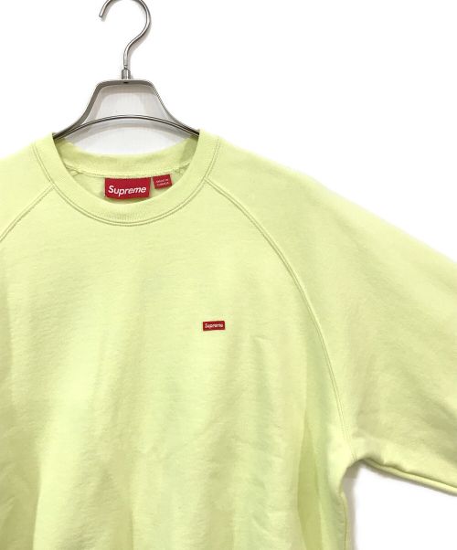 SUPREME（シュプリーム）Supreme (シュプリーム) Small Box Raglan Crewneck イエロー サイズ:Mの古着・服飾アイテム