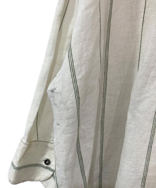 normment（ノーメント）normment (ノーメント) スキッパーリネンワンピース ベージュ サイズ:無しの古着・服飾アイテム