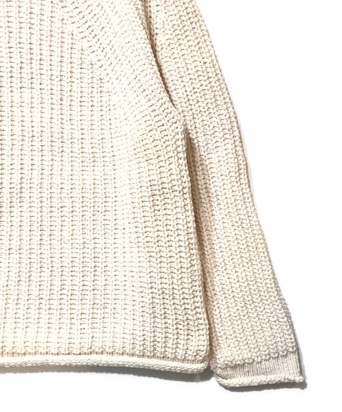 BATONER（バトナ―）BATONER (バトナ―) ウール チャンキー シグネチャー ハイネック ニット ベージュ サイズ:1の古着・服飾アイテム