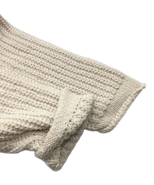 BATONER（バトナ―）BATONER (バトナ―) ウール チャンキー シグネチャー ハイネック ニット ベージュ サイズ:1の古着・服飾アイテム