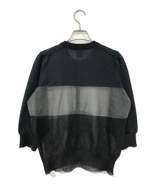 NAKAGAMI（ナカガミ）NAKAGAMI (ナカガミ) 丸首カーディガン ブラック サイズ:Mの古着・服飾アイテム