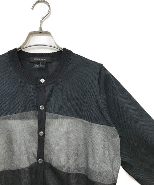 NAKAGAMI（ナカガミ）NAKAGAMI (ナカガミ) 丸首カーディガン ブラック サイズ:Mの古着・服飾アイテム