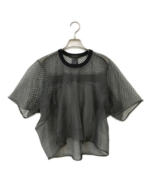 NAKAGAMI（ナカガミ）NAKAGAMI (ナカガミ) メッシュニット ブラック サイズ:FREEの古着・服飾アイテム