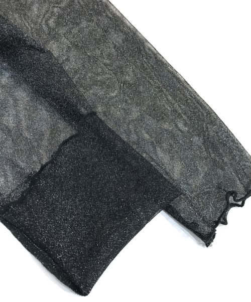 Kaene（カエン）kaene (カエン) ラメチュールメロウワンピース シルバー サイズ:36の古着・服飾アイテム