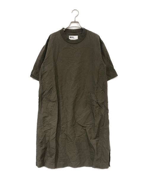 MHL（エムエイチエル）MHL (エムエイチエル) DRY COTTON LINEN OP カーキ サイズ:1の古着・服飾アイテム