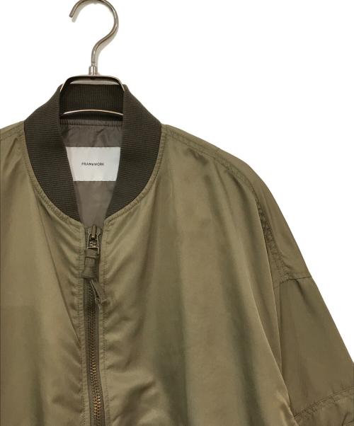 FRAMeWORK（フレームワーク）FRAMeWORK (フレームワーク) ナイロンツイルMA-1 6 カーキ サイズ:SIZE 36の古着・服飾アイテム