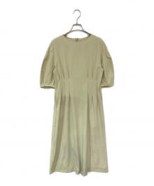 ROPE×MIZUNO（ロペ×ミズノ）の古着「ストレッチウォーターリパレントワンピース」｜ベージュ