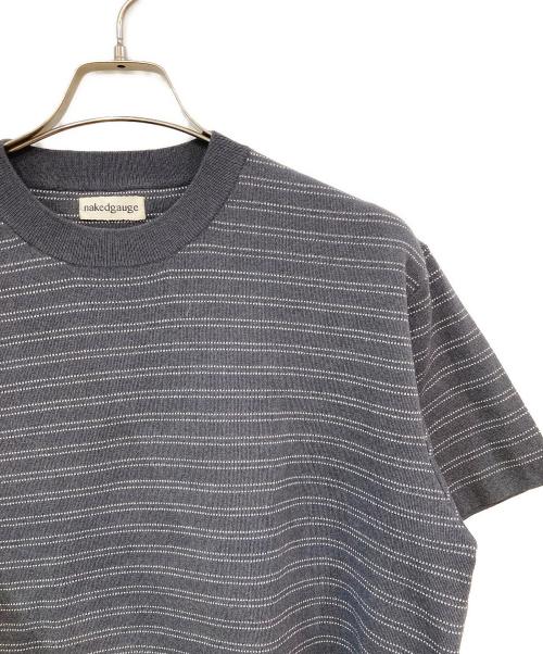 NAKEDGAUGE（ネイキッドゲージ）NAKEDGAUGE (ネイキッドゲージ) B.SWEATER S/S グレー サイズ:SIZE 2の古着・服飾アイテム