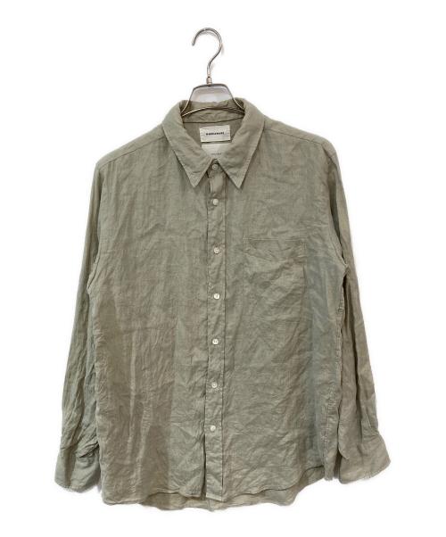 MARKWARE（マーカウェア）MARKWARE (マーカウェア) W COLLAR SHIRT HEMP ベージュ サイズ:2の古着・服飾アイテム