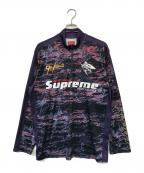 SUPREMEシュプリーム）の古着「Waves Zip Pullover」｜パープル