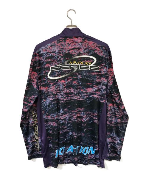 SUPREME（シュプリーム）Supreme (シュプリーム) Waves Zip Pullover パープル サイズ:Lの古着・服飾アイテム