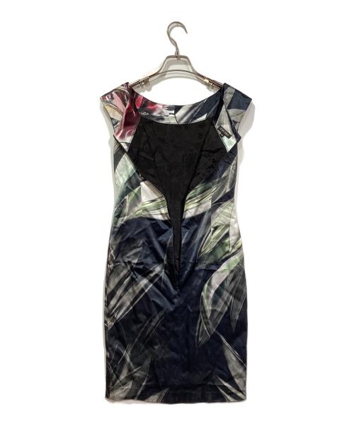 ESCADA（エスカーダ）ESCADA (エスカーダ) 総柄ワンピース ブラック サイズ:32の古着・服飾アイテム