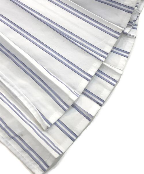 AKIKOAOKI（アキコアオキ）AKIKOAOKI (アキコアオキ) ストライプブラウスワンピース ホワイト サイズ:Fの古着・服飾アイテム