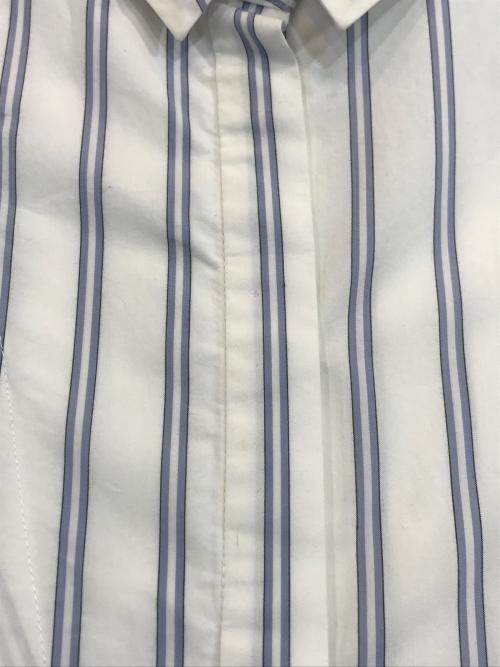 AKIKOAOKI（アキコアオキ）AKIKOAOKI (アキコアオキ) ストライプブラウスワンピース ホワイト サイズ:Fの古着・服飾アイテム