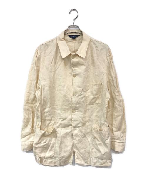 POLO RALPH LAUREN（ポロ・ラルフローレン）POLO RALPH LAUREN (ポロ・ラルフローレン) リネンカバーオール ベージュ サイズ:Lの古着・服飾アイテム