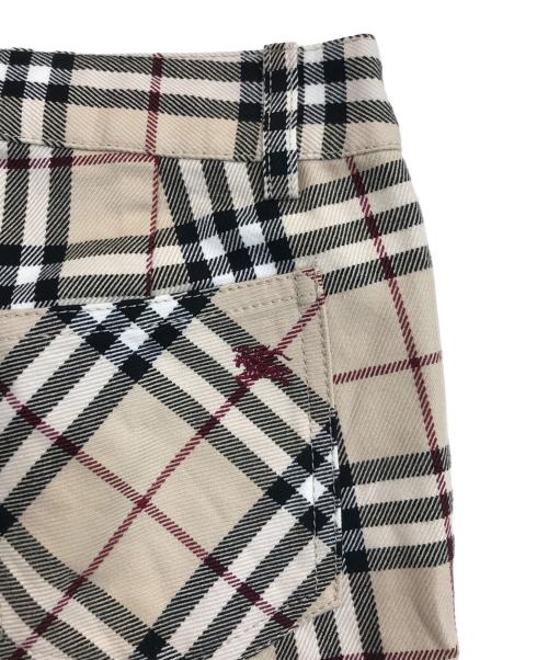 BURBERRY BLUE LABEL（バーバリーロンドンブルーレーベル）BURBERRY BLUE LABEL (バーバリーブルーレーベル) ノヴァチェックパンツ ベージュ サイズ:SIZE 34の古着・服飾アイテム