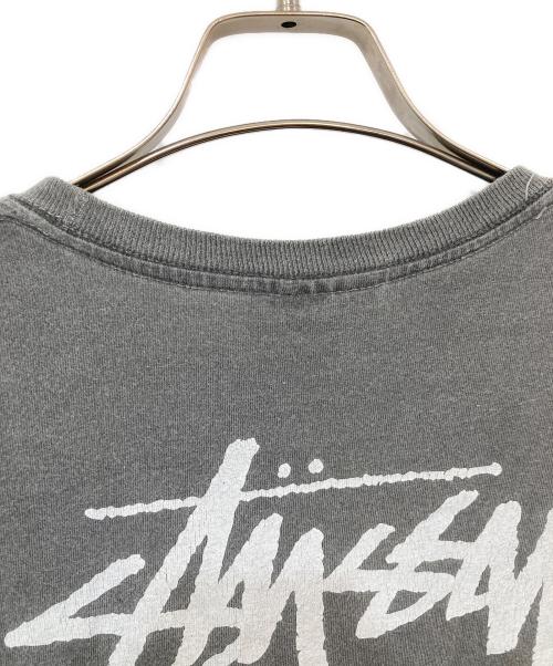stussy（ステューシー）stussy (ステューシー) ジャズマンプリントTシャツ グレー サイズ:SIZE Mの古着・服飾アイテム