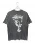 stussy (ステューシー) ジャズマンプリントTシャツ グレー サイズ:SIZE M：10000円