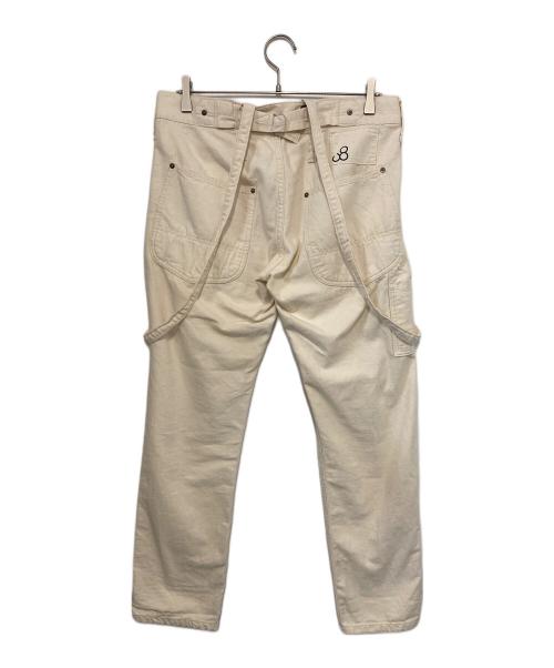 JOHNBULL（ジョンブル）Johnbull (ジョンブル) サスペンダー ワーク ジーンズ ベージュ サイズ:Mの古着・服飾アイテム