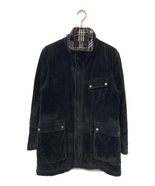 BURBERRY BLACK LABEL（バーバリーブラックレーベル）BURBERRY BLACK LABEL (バーバリーブラックレーベル) コーデュロイジャケット ブラック サイズ:SIZE Lの古着・服飾アイテム