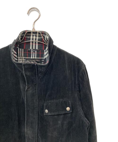 BURBERRY BLACK LABEL（バーバリーブラックレーベル）BURBERRY BLACK LABEL (バーバリーブラックレーベル) コーデュロイジャケット ブラック サイズ:SIZE Lの古着・服飾アイテム