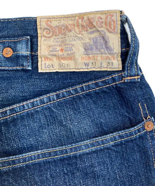 SUGAR CANE（シュガーケーン）SUGAR CANE (シュガーケーン) 001 STAR PRINT DENIM PANTS/001スタープリントデニムパンツ インディゴ サイズ:SIZE 78.5cm (W31)の古着・服飾アイテム