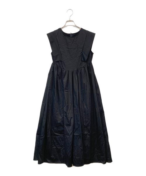 CAPRICIEUX LE'MAGE（カプリシューレマージュ）CAPRICIEUX LE'MAGE (カプリシューレマージュ) ギャザー切替ワンピース ブラック サイズ:SIZE PSの古着・服飾アイテム