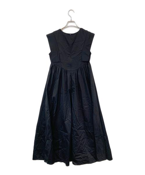 CAPRICIEUX LE'MAGE（カプリシューレマージュ）CAPRICIEUX LE'MAGE (カプリシューレマージュ) ギャザー切替ワンピース ブラック サイズ:SIZE PSの古着・服飾アイテム
