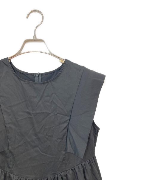 CAPRICIEUX LE'MAGE（カプリシューレマージュ）CAPRICIEUX LE'MAGE (カプリシューレマージュ) ギャザー切替ワンピース ブラック サイズ:SIZE PSの古着・服飾アイテム