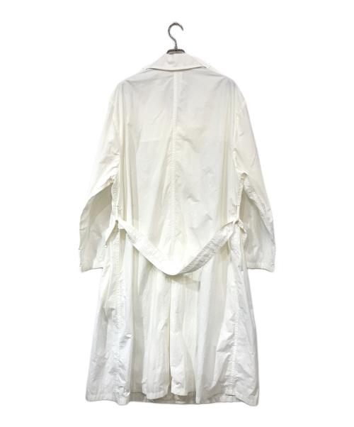 Maison Margiela 14（メゾンマルジェラ 14）Maison Margiela 14 (メゾンマルジェラ 14) リサイクルナイロントレンチコート ホワイト サイズ:46の古着・服飾アイテム