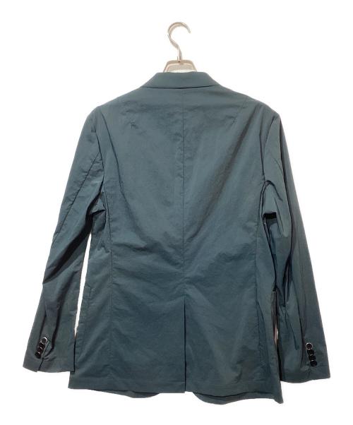 AOURE（アウール）AOURE (アウール) ナイロンテーラードジャケット ブルー サイズ:Lの古着・服飾アイテム