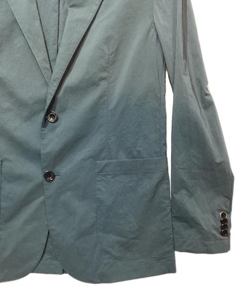 AOURE（アウール）AOURE (アウール) ナイロンテーラードジャケット ブルー サイズ:Lの古着・服飾アイテム