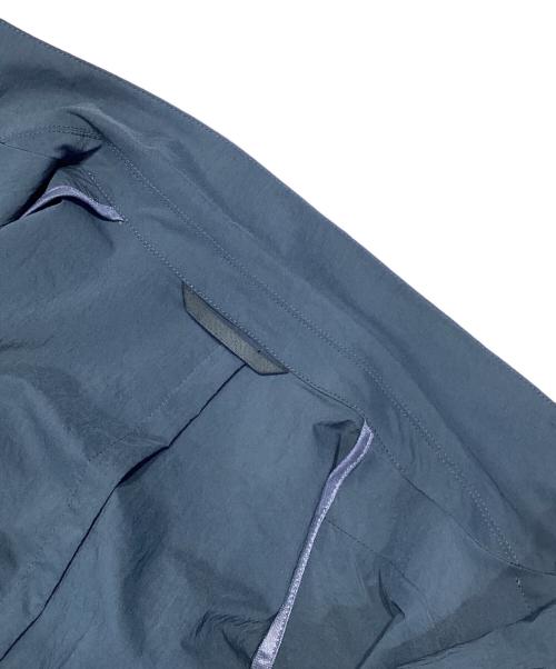 AOURE（アウール）AOURE (アウール) ナイロンテーラードジャケット ブルー サイズ:Lの古着・服飾アイテム