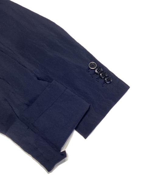 AOURE（アウール）AOURE (アウール) ナイロンテーラードジャケット ネイビー サイズ:Lの古着・服飾アイテム