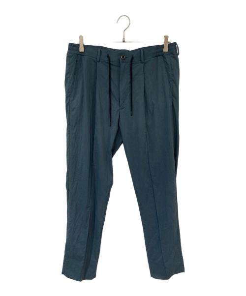 AOURE（アウール）AOURE (アウール) ナイロンストレッチパンツ ブルー サイズ:Ｌの古着・服飾アイテム