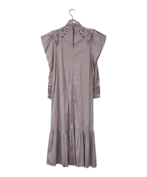 Snidel（スナイデル）Snidel (スナイデル) パンチングレースパフスリーブワンピース ピンクの古着・服飾アイテム