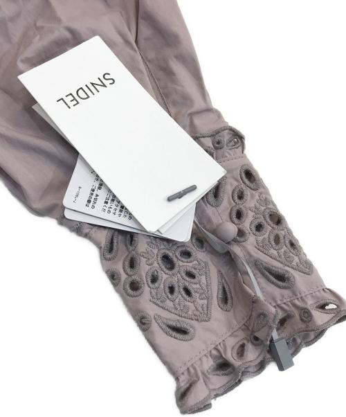 Snidel（スナイデル）Snidel (スナイデル) パンチングレースパフスリーブワンピース ピンクの古着・服飾アイテム