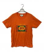 GUCCIグッチ）の古着「ヴィンテージロゴT-SHIRTS」｜オレンジ