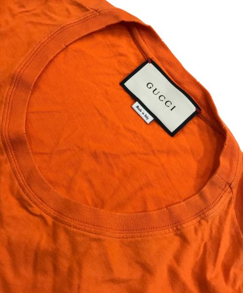 GUCCI（グッチ）GUCCI (グッチ) ヴィンテージロゴT-SHIRTS オレンジ サイズ:Sの古着・服飾アイテム