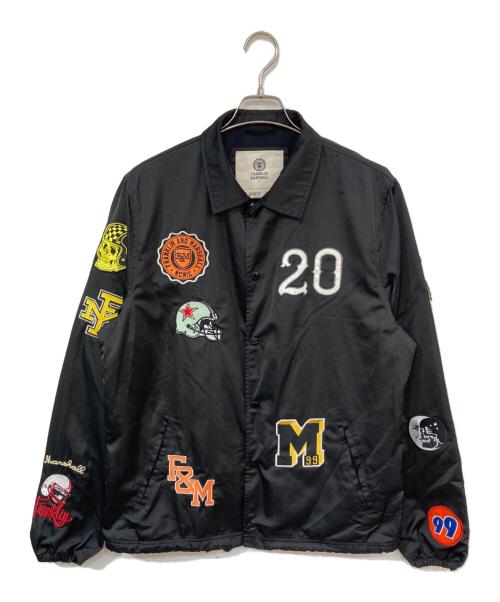 Franklin & Marshall（フランクリン＆マーシャル）Franklin & Marshall (フランクリン＆マーシャル) ワッペンコーチジャケット ブラック サイズ:Lの古着・服飾アイテム