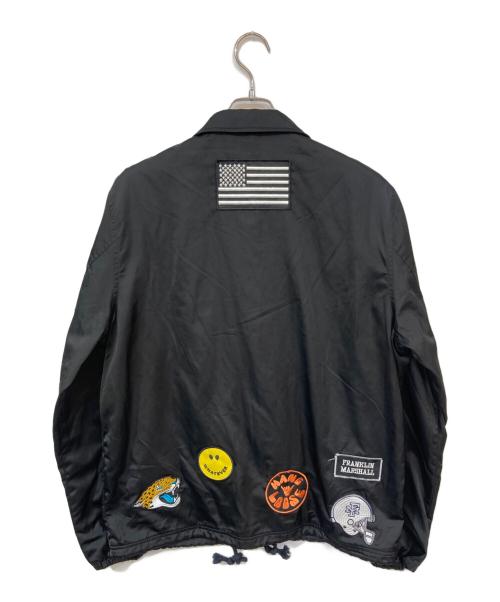 Franklin & Marshall（フランクリン＆マーシャル）Franklin & Marshall (フランクリン＆マーシャル) ワッペンコーチジャケット ブラック サイズ:Lの古着・服飾アイテム