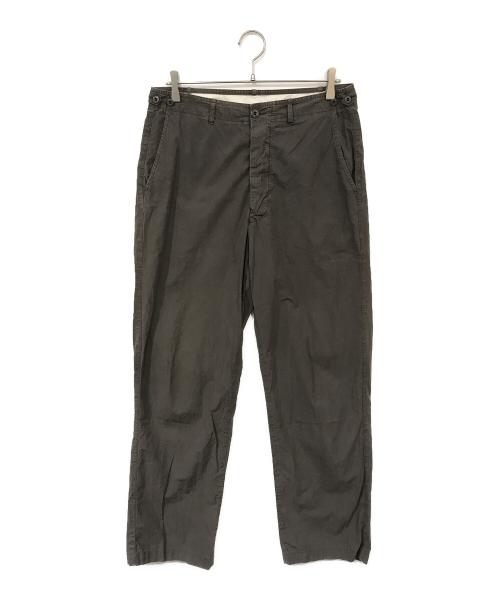 STONE ISLAND（ストーンアイランド）STONE ISLAND (ストーンアイランド) 製品染めコットンパンツ ブラウン サイズ:50の古着・服飾アイテム