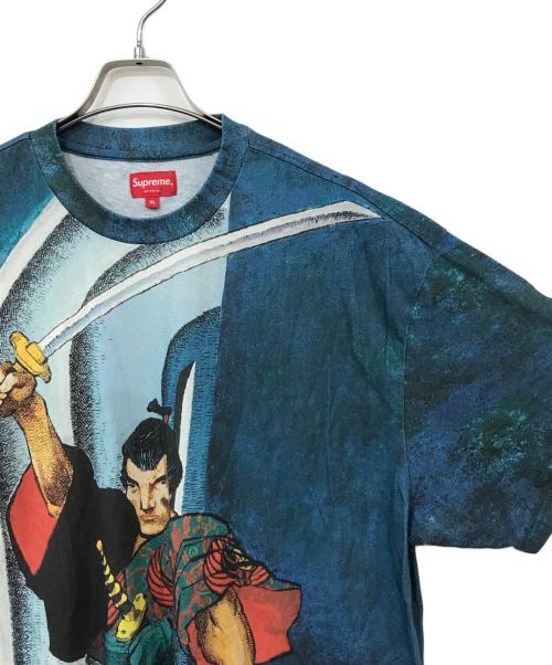 SUPREME（シュプリーム）SUPREME (シュプリーム) Ronin S/S TOP ブルー サイズ:XLの古着・服飾アイテム